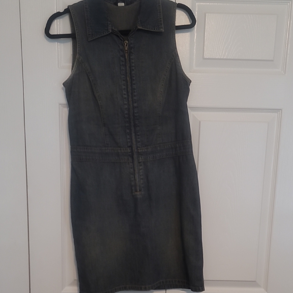 Moda International Denim Mini Dress - Blue